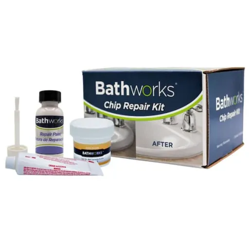 BATHWORKS 4 oz. Tub and Tile Chip Repair Kit in White (CRC-201)