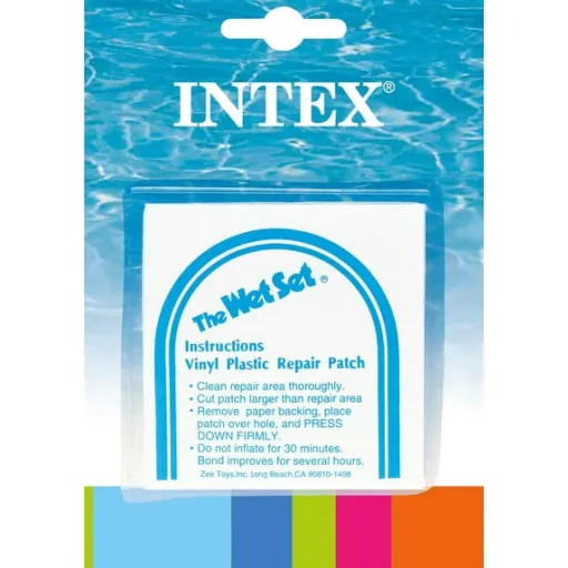 INTEX Wet Set Adhesive Vinyl Plastic Repair Patch (6-Pack)