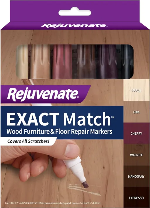 Rejuvenate Exact Match Wood Furniture & Floor Repair Markers (6-pack)