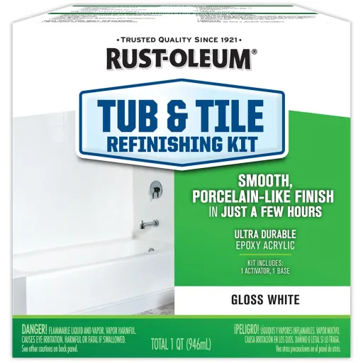 Rust-Oleum Specialty 1 Quart Gloss White Tub and Tile Refinishing Kit (384165)