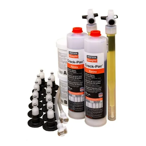 Simpson Strong-Tie ETIPAC2G10KT CRACK-PAC Injection Epoxy Crack Repair Kit